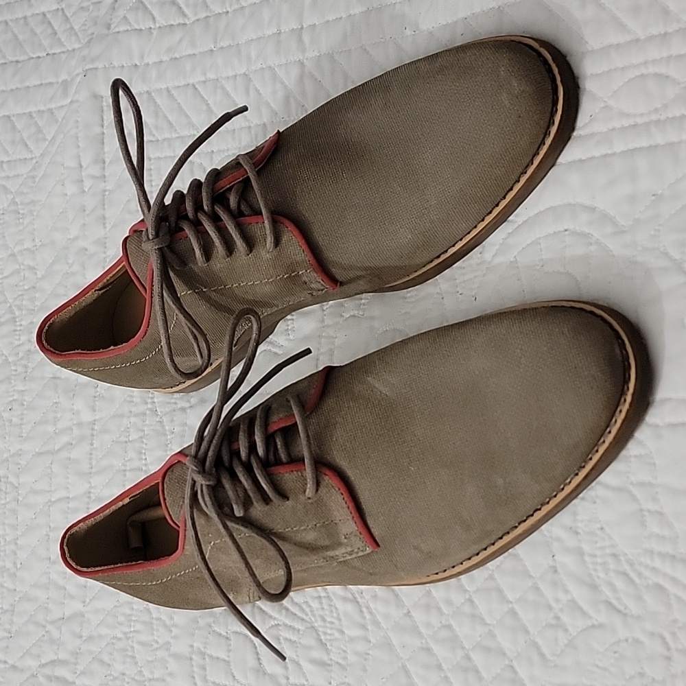 Men's Sebago Norwich Oxford Taupe Casual Shoes Size 10 M